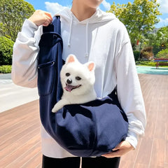 Outdoor Pet Carrier Bag Adjustable Crossbody Shoulder Strap Pet Crossbody Shoulder Bag Portable Pet Bag Pet Carrying Supplies