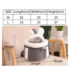 Warm Pet Carrier Bag, Soft, Breathable, Small Dog, Plush, Outdoor, Kangaroo, Parenting Sling, Hands-Free, Puppy Carrying Bag,