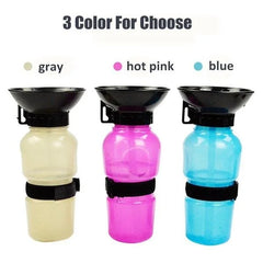 500ml Outdoor Portable Pet Dog Cat Water Bottle Extrusion Large Dog Travel Water Cup Drinking Water Feeder Bowl for Pet