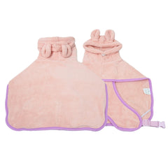 Cute Dog Bathrobe Pet Drying Coat Clothes Microfiber Absorbent Beach Towel For Dogs Cats Fast Dry Dog Fast Drying Hooded Jacket