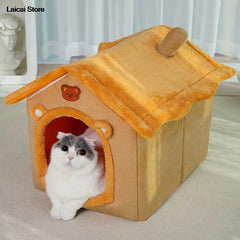 Pet Folding House Winter Kennel for Small Medium Dogs And Cats