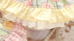 Pet Dresses for Small Dogs Female Dog Luxury Princess Dog Clothes with Bow Lace Ruffles Pink Cute Puppy Skirt for Yorkie Maltese