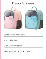 Pet Carrier Backpack with Window Transport Carrying Breathable Travel Bag Dog Space Capsule Cat Carrier