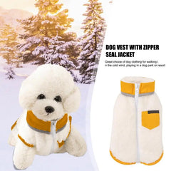 Pet Dog Clothes Autumn Winter Warm Fleece Vest Jacket For Small Medium Dogs Chihuahua French Bulldog Pug Clothing Coat