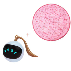 Interactive Cat Toy Colorful LED Self Rotating Smart Pet Ball Toys Kitten Automatic Ball Toys for for Indoor Cats Chase Game