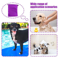 Dog Ear Protection Bathing Cap Pet Ear Protection Bath Wrap Hat Polyester Material Dog Shower Cap For Swimming Daily Bathing And