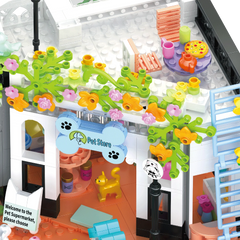 Pet Dog Cat House Building Block Kids Toy Mini Bricks Diy Assembly Games Moc Plastic Model Home Decoration Party Favors Gift