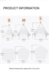 Pet Teepee Tent for Small Dogs or Cats Puppy Sweet Bed w/Thick Plush Pad Washable Dog or Cat Houses