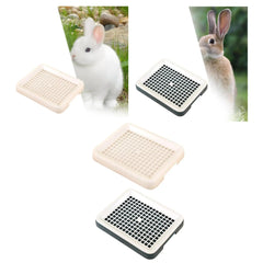 Rabbit Litter Box Removable Cage Potty Box Hollow Design Litter Pan for Pet Supplies Chinchillas Small Animals Rats Guinea Pigs