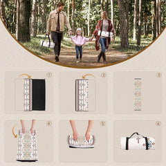 Outdoor picnic mat is a hand-held luggage protection and moisture-proof camping blanket, suitable for travel, beach and trips.