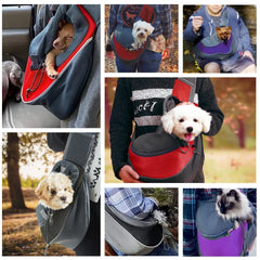 Pet Cat Dog Carrier Backpack Travel Tote Shoulder Bags Mesh Sling Carry Pack Pet Carrying Supplies Crossbody Shoulder Bag