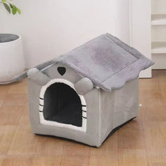 Foldable Pet House Removable Washable Cat House Puppy Cave Sofa Pet Supplies Suitable for Small and Medium Cats and Dogs