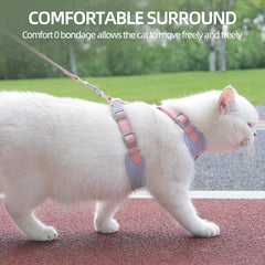 Cat Puppy Outdoor Walking Supplies Fashion Pet Harness and Leash Set for Small Dogs Cats Breathable Durable Kitten Harnesses