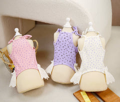 Pet Dog Floral Dress Summer Sling Small Dog Princess Skirt Party Costume Pet Apparel