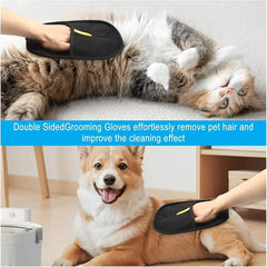 Pet Grooming Gloves Hair Remover Brush For Cats Dogs Remove Sofa Carpet Clothes Go Floating Hair Static Dedusting Cleaner