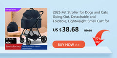2025 Pet Stroller, Lightweight and Foldable, with Detachable Bags for Dogs, Cats, Teddy Bears, and Small Outdoor Pet Carts