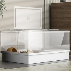 Small Pet House Large Space Transparent Pet Feeding Box Multi Functional Layered Area Luding Chicken Nest Breathable Pet Nest