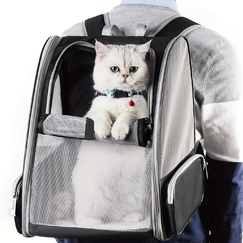 Pet Cat Carrier Bag Outdoor Travel Backpack for Cats Small Dogs Foldable portable Breathable Backpack for Cat Dog Pet Supplies