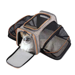 Pet Carriers Bag Portable Breathable Foldable Bag Cat Dog Carrier Bags Outgoing Outdoor Travel Pets Cats Handbag Safety Zippers