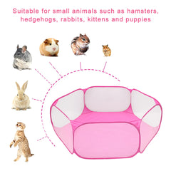 Portable Pet Playpen Cat Dog Cage Tent Playpen Folding Fence For Hamster Hedgehog Small Animals Breathable Puppy Outdoor Pet Hot