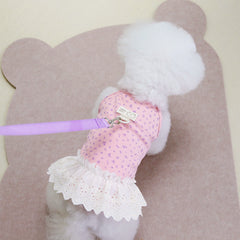 Pet Dog Floral Dress Summer Sling Small Dog Princess Skirt Party Costume Pet Apparel