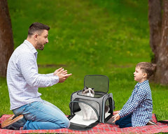 Cat Bag Carriers Outdoor Bag Transporter Portable Handbags Small Foldable Dog Cat Accessories Travel Car Carrying Pet Moving Bag