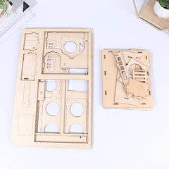 Wooden Hamster House Thickened Durable Natural Wood Pet House For Small Animals Diy Decor Stickers Chew Villa Mouse Hut Summer