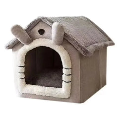 Foldable Pet House Removable Washable Cat House Puppy Cave Sofa Four Seasons General Can Pet Supplies for Small Medium Large Pet