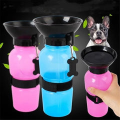 500ml Outdoor Portable Pet Dog Cat Water Bottle Extrusion Large Dog Travel Water Cup Drinking Water Feeder Bowl for Pet