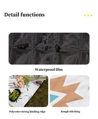 Outdoor picnic mat is a hand-held luggage protection and moisture-proof camping blanket, suitable for travel, beach and trips.