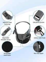 Pet Dog Carrying Bag Sling Carrier Bag Portable Comfortable Breathable Hand Free Shoulder Crossbody Bag for Dogs Accessories