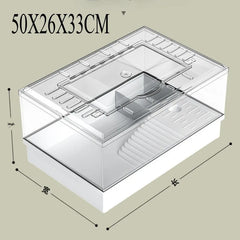 Small Pet House Large Space Transparent Pet Feeding Box Multi Functional Layered Area Luding Chicken Nest Breathable Pet Nest
