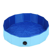 80*30cm Portable pet swimming pool for dogs outdoor summer swimming autumn winter indoor dog bath tub dual-use with drain valve