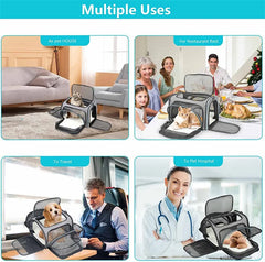 Cat Bag Carriers Outdoor Bag Transporter Portable Handbags Small Foldable Dog Cat Accessories Travel Car Carrying Pet Moving Bag