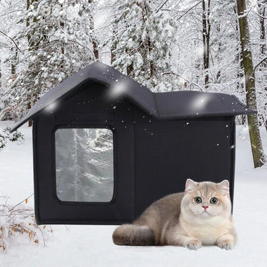 Outdoor Cat House Removable and Washable Design Pet Bed Waterproof Cat Dog Universal Convenient Storage and Washable Dog House