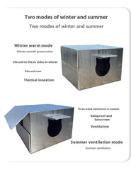 Outdoor Cat House Pet Shelter Waterproof Stray Cats Cold Windproof Scratch-Resistant Four Seasons Tent Dog Nest Warm House