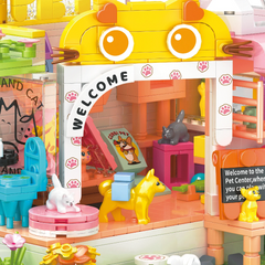 Pet Dog Cat House Building Block Kids Toy Mini Bricks Diy Assembly Games Moc Plastic Model Home Decoration Party Favors Gift