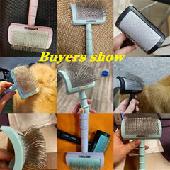 Pet Dog Brush Comb Shedding Hair Remove Needle Cat Brush Combs  Massage Grooming Tool Dog Cat Pet Cleaning Supplies Accessories