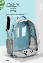 Portable Pet Backpack Outdoor Cat Supplies Transparent Shoulder Bag Pet Bag Breathable Space