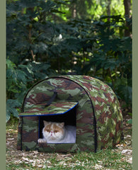 Cat Outdoor Tent Pets Waterproof Warm Beds House Pet Puppy Comfort Semi Enclosed Sleeping Furniture Cat Supplies Accessories