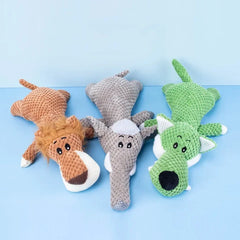 Plush Cartoon Puppy Dog Toys Pet Chew Squeak Toys Small Dogs Teeth Grinding Bite Interesting Cute and Highly Elastic Pet Toys