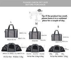 Cat Bag Carriers Outdoor Bag Transporter Portable Handbags Small Foldable Dog Cat Accessories Travel Car Carrying Pet Moving Bag