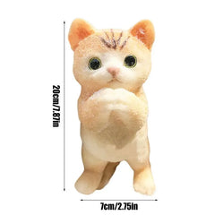 Cat Fidget Toy for Kids Sensory Toys Squeeze Toys Desk Decor Cat Dog Shape Collectible Figurines Toys Soft Flocking Fidget Toy