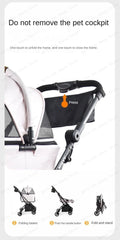 Detachable Lightweight Pet Stroller Car Carry Basket Small and Medium-sized Pet Stroller Foldable Ultra-light Portable Pet Cart