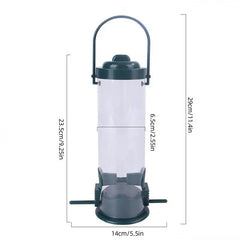 Wild Bird Seed Feeder Multiple Holes Bird Feeder Pet Bird Feeder Hanging Garden Paddock Bird Feeding Tool Outdoor Decoration