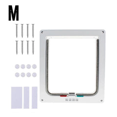 1pcs pet door, cat door, two-way access door, glass acrylic board, cat and dog house