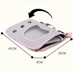 Portable Pet Cat Bag Carrier Foldable Cat Bag Breathable Shoulder Bag For Small Dogs Cats Pet Cat Dog Outing Bag Carrying Bag