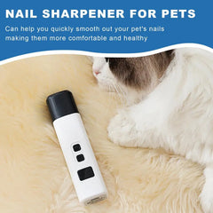 Dog Nail Grinder Rechargeable Paws Grooming Dog Nail File Tool Pet Grooming Toenail File Trimmer With 3 Modes For Families