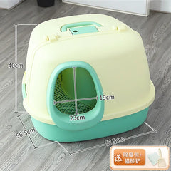 Cat Litter Box Fully Enclosed Oversized Hallway Supply Tray Oversized Long Aisle Drawer Pet Toilet Furniture Supplies